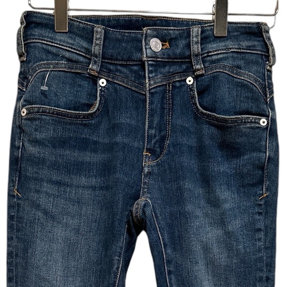 ANTHROPOLOGIE Pilcro Letterpress Chic Denim Blue Stretch Women's Jeans 25 - Picture 12 of 13